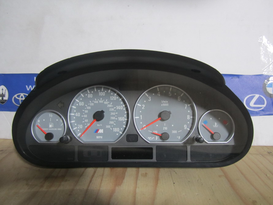 BMW E46 M3 S54 MANUAL TRANS. speedo cluster Speedometer 7834816